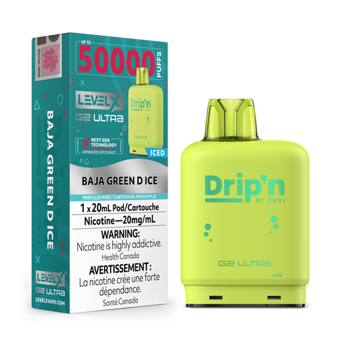 LEVEL X DRIP'N G2 ULTRA PODS  (50,000 PUFFS)