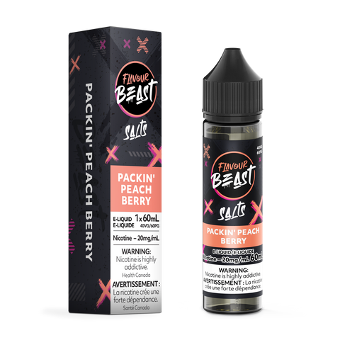 PACKIN' PEACH BERRY 60ML SALT by FLAVOUR BEAST
